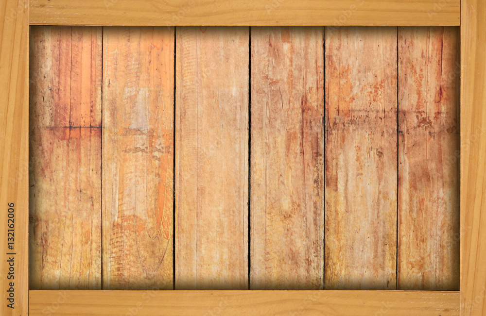 Wood border and wood background Stock Photo | Adobe Stock