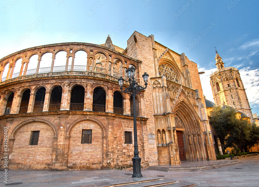 Valencia Spain Cathedral near Virgin Square