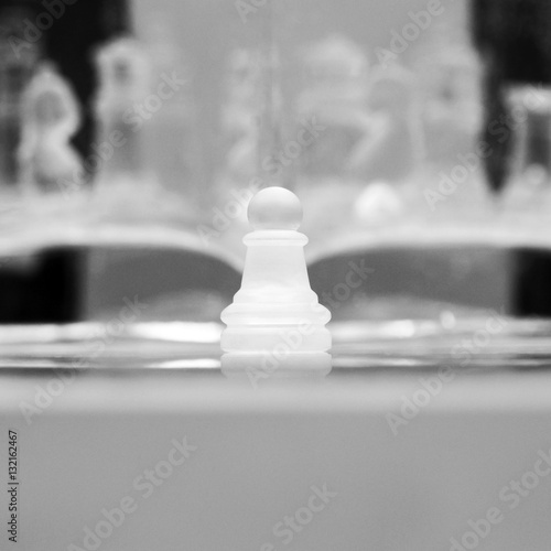 Underwater chess pieces