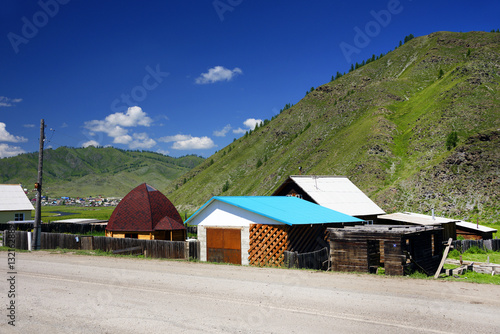 Tyungur village in Altai Republic, Russian Federation photo