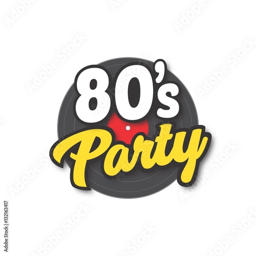 80's party label