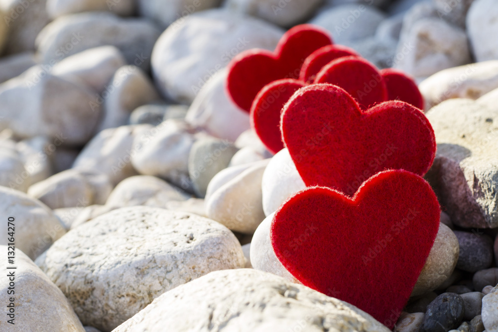 Obraz premium Heart on stone