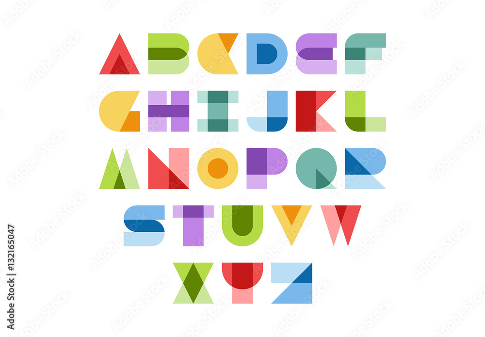 Abstract Style Alphabet Illustration Stock Template | Adobe Stock