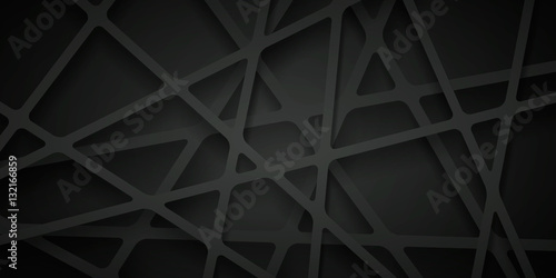 Abstract vector background of lines, black wallpaper, many layers, abstraction composition, futuristic dark pattern 