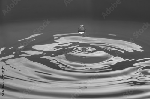 Close up of splashing droplet