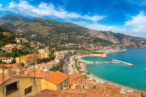 Panoramic view of Menton, France