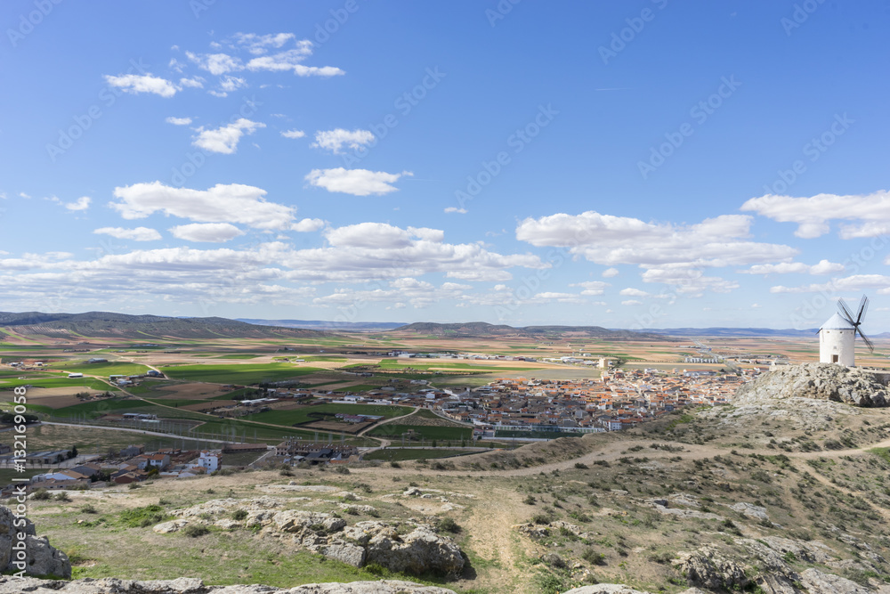 Town of Consuegra in the province of Toledo, Spain