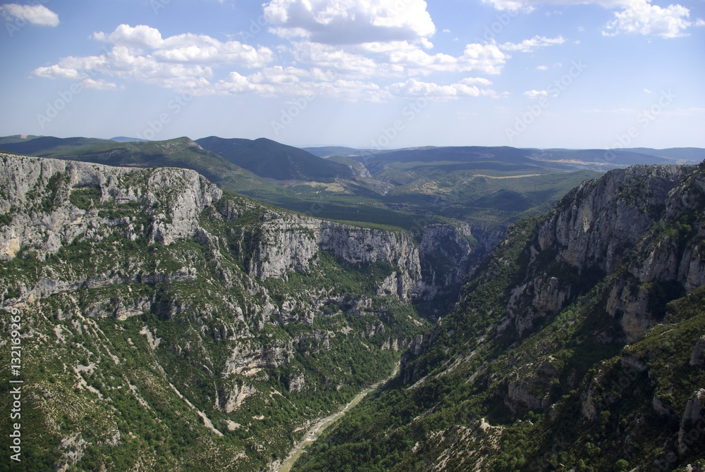 View of the Verdon gorge, in Southern France