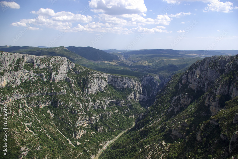 Naklejka premium View of the Verdon gorge, in Southern France