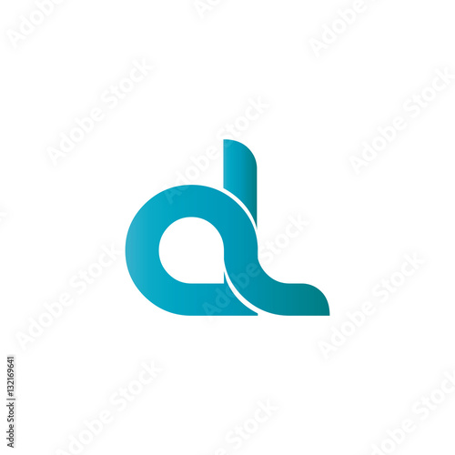 Initial Letter AL Rounded Lowercase Logo