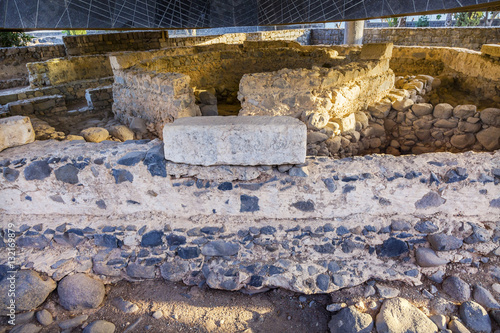 Vászonkép Peter's House Most Authentic Christian Site Capernaum Israel