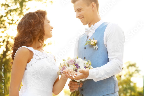 Portrait of beautiful weddi...