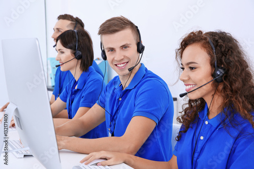Friendly team of technical ...