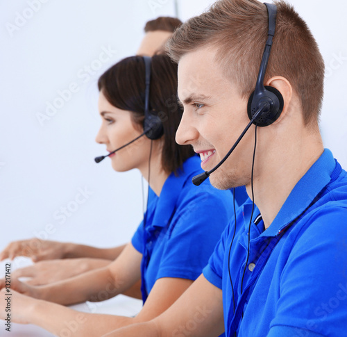 Friendly team of technical ...