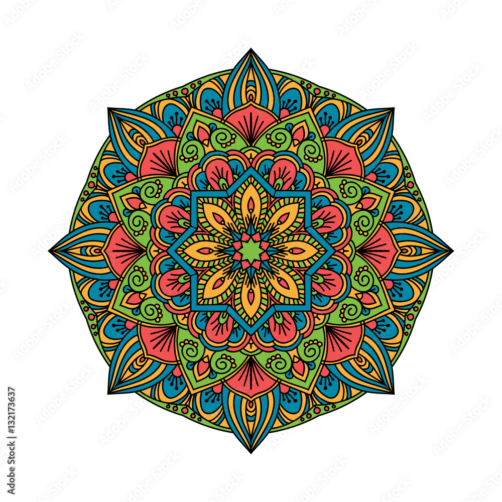 Mandala pattern flower vector. Mandala pattern flower vector.