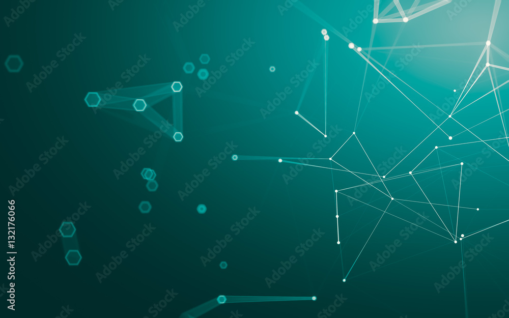 Abstract polygonal space low poly dark background, 3d rendering Abstract polygonal space low poly dark background, 3d rendering