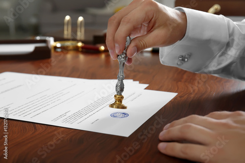 Notary public in office sta...