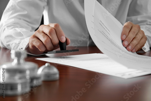 Notary public in office sta...