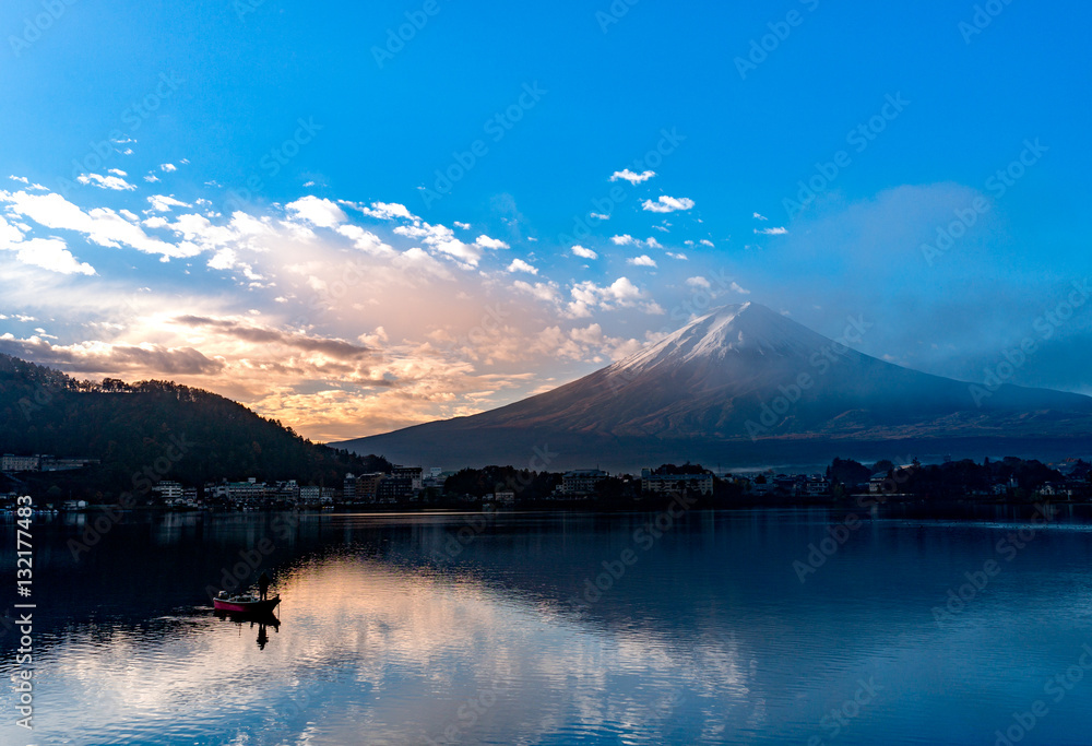 Mt. Fuji at Lake Kawaguchi - Japan Mt. Fuji at Lake Kawaguchi - Japan