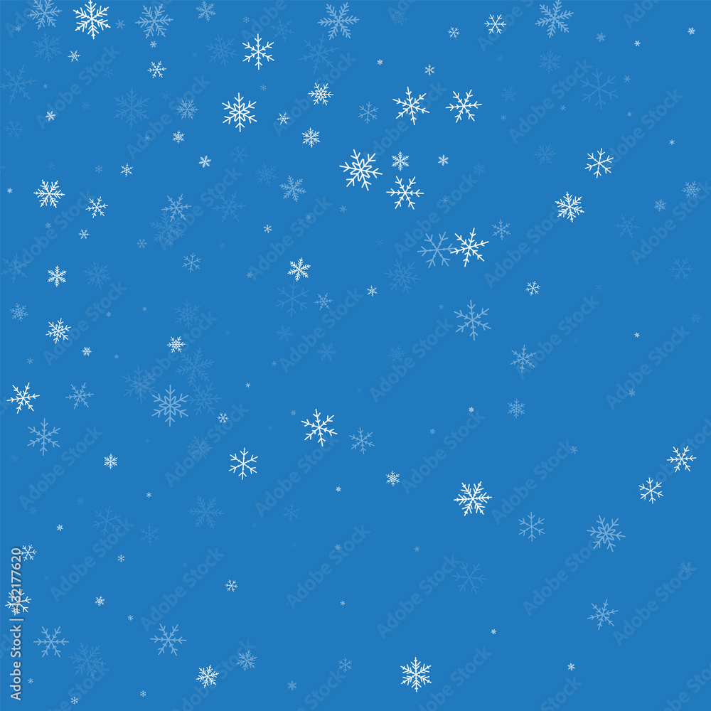 Sparse snowfall. Abstract scatter on blue background. Vector illustration. Sparse snowfall. Abstract scatter on blue background. Vector illustration.