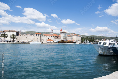 Fototapeta Naklejka Na Ścianę i Meble -  View of marina in Trogir, historic town in Croatia