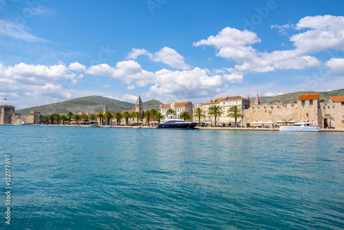 View of marina in Trogir, historic town in Croatia
