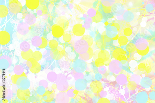 Bubble Dot Bokeh Spring and Easter Colors background design