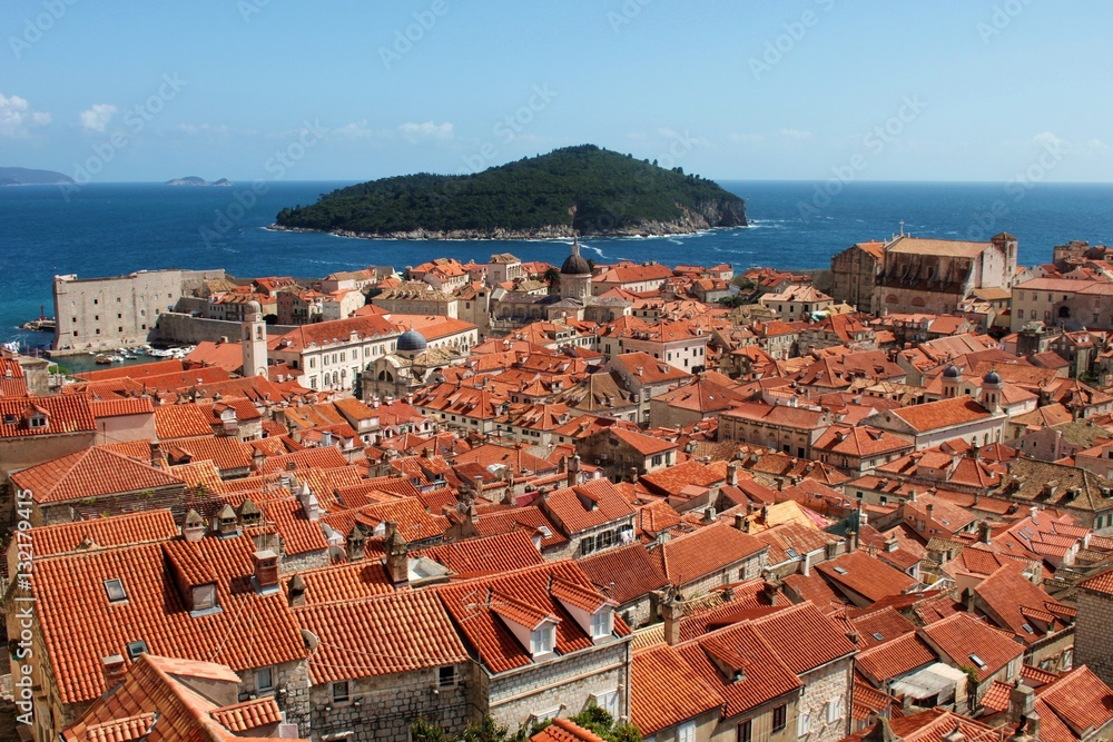 Rooftops in Dubrovnik, Croatia