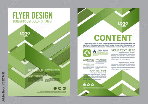 Greenery Brochure Layout design template. Annual Report Flyer Leaflet cover Presentation Modern background. illustration vector in A4 size