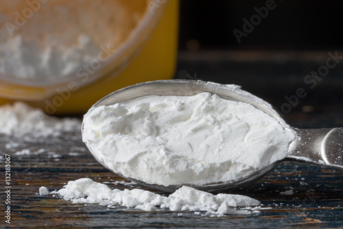 Bilde på lerret Cornstarch Spilled from a Teaspoon