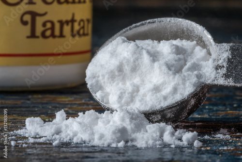 Cream of Tartar Spilled from a Teaspoon