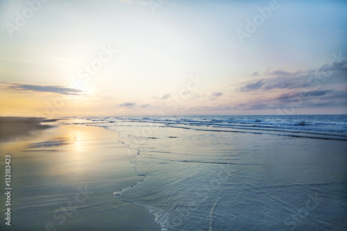 View of beach sunrise