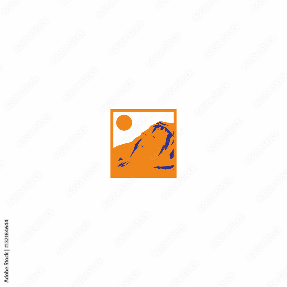 Mount in square landscape logo Mount in square landscape logo