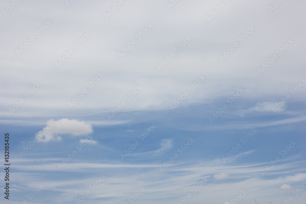 Fototapeta premium Blue sky with clouds background,beautiful weather.