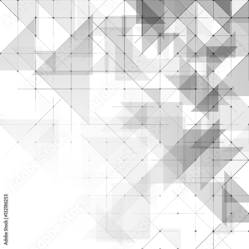 Geometric simple minimalistic background. Triangles dotted pattern. Vector illustration