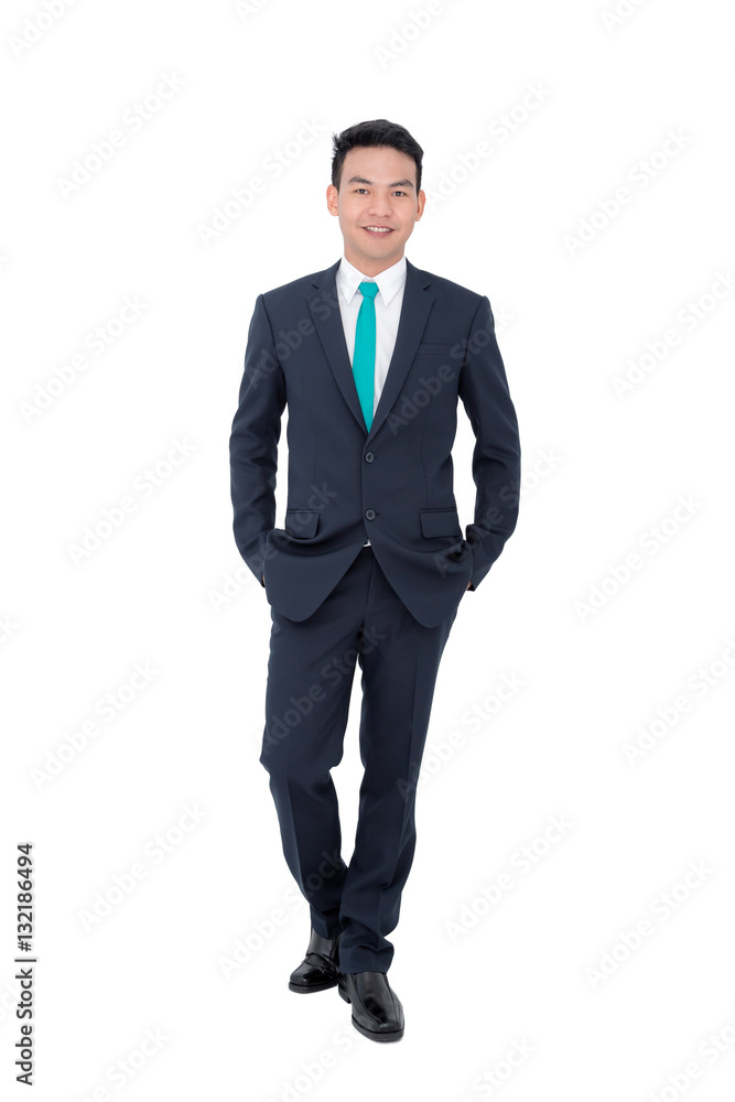 Young asian businessman isolated over white Young asian businessman isolated over white