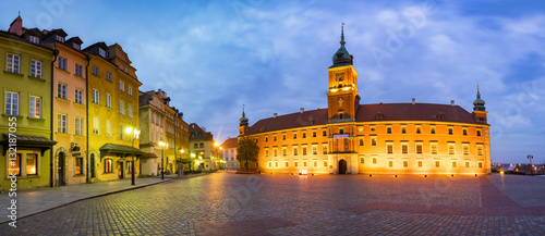  Warsaw,Poland-November 2016:Royal Castle and Sigismund's Column