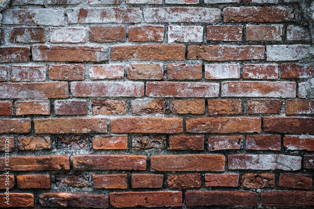 Naklejka premium wall brick texture old vintage photo taken in semarang indonesia