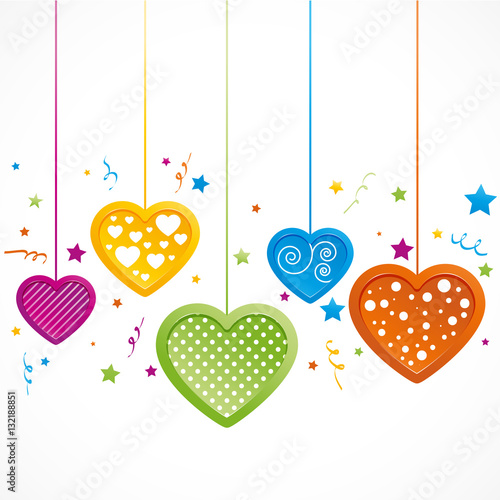 fond abstrait,coeur