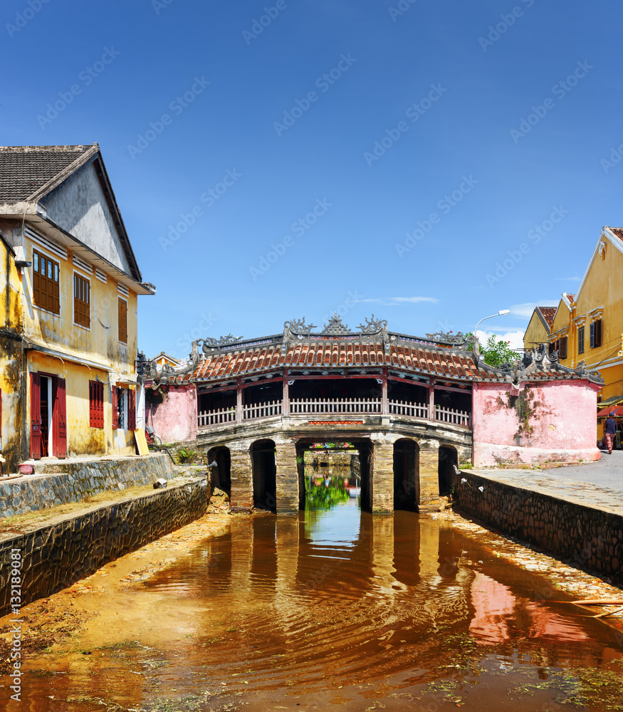 View of the Japanese Covered Bridge, Hoi An (Hoian), Vietnam View of the Japanese Covered Bridge, Hoi An (Hoian), Vietnam