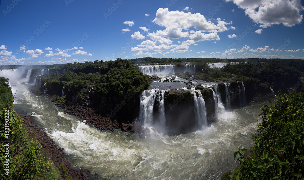 View of the Iguazú Falls