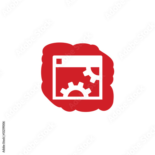 Modern Push Button App Icon - Paint