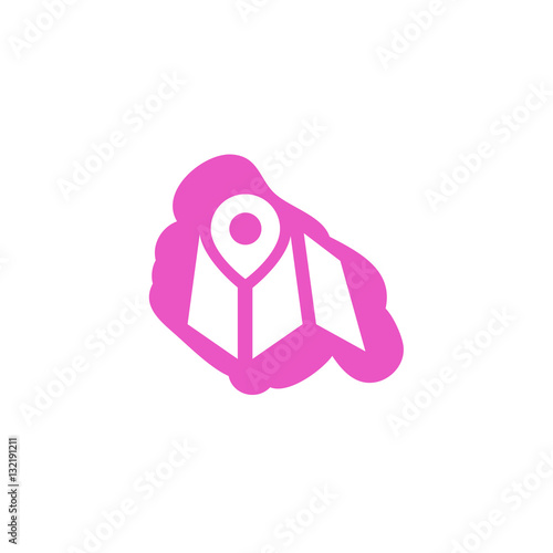 Modern Push Button App Icon - Paint