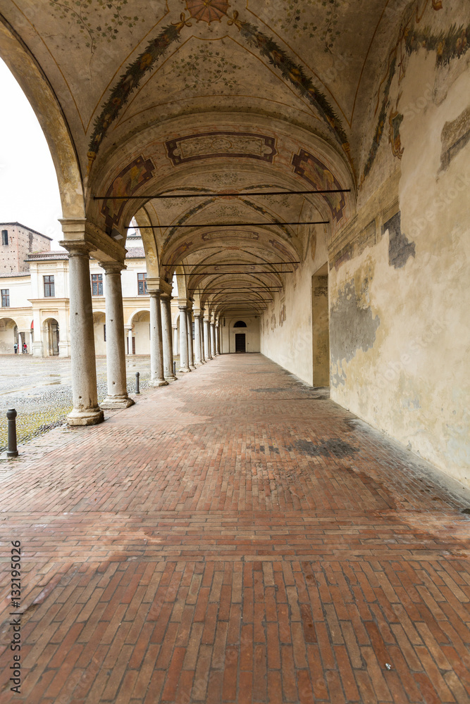 Palazzo Ducale on Piazza Castello in Mantua - Italy