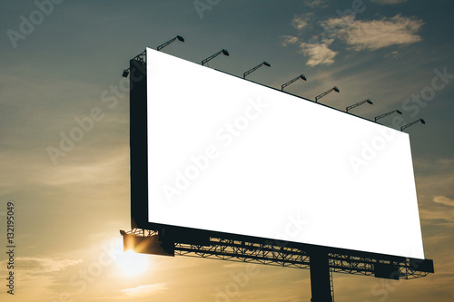 billboard blank for outdoor advertising poster or blank billboar photo