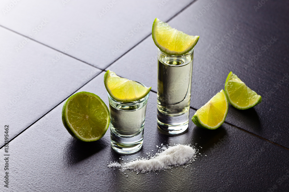 tequila , lime and salt Stock Photo Adobe Stock