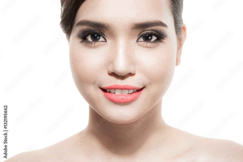 Portrait of Beautiful young asian woman. Portrait of Beautiful young asian woman.