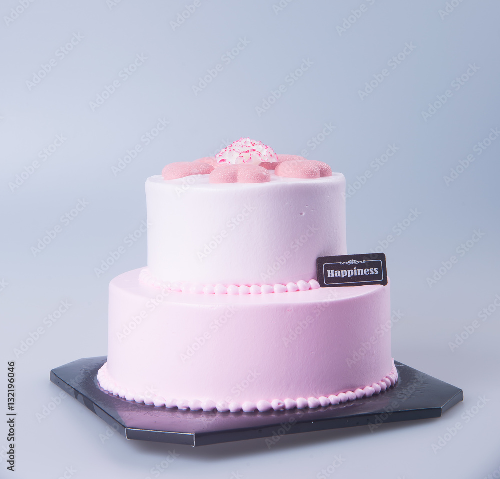 cake or Ice cream birthday cake on a background. cake or Ice cream birthday cake on a background.