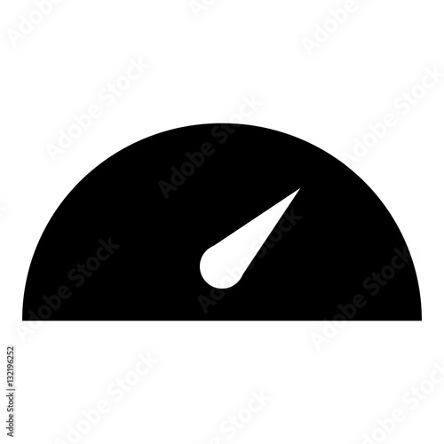 High speed illustration - glyph style icon - Filled black