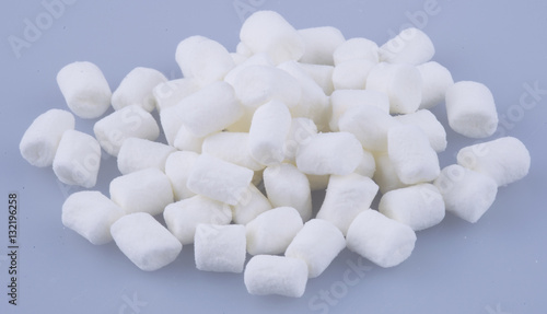 marshmallows or mini marshmallows on background.